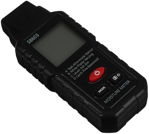 LALAFINA Misuratore Umidità Digitale Portatile per Pareti e Carta con Display LCD Ergonomico Senza Batteria Strumento Professionale Igrometro Leggero per Legno e Muri