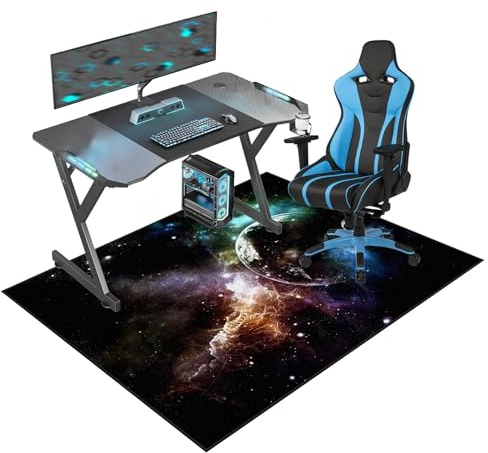 70 x 120 cm Tappeto per Sedia Gaming, Tappetino per Sedia da Ufficio, Tappetini per Sedia da Ufficio per Pavimenti in Legno Duro Tappetino Protettivo Antiscivolo Ufficio protettore del pavimento