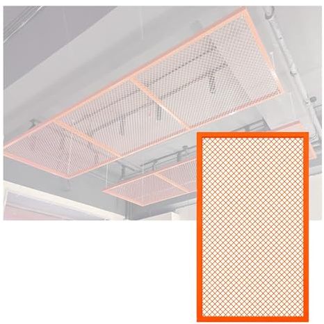 YJEUZCD Schmiedeeisen Decke Fliesen, Industriell Stil Dach Dekoration, Innenraum Kommerziell Küche Büro Abdecken Paneele, Wohnzimmer Raum Bildschirm(80x100cm)