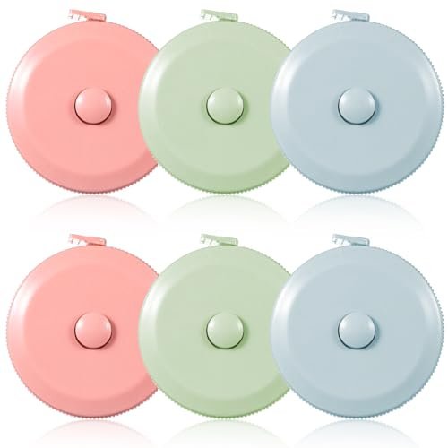 6 Stück Massband Körper 150cm Einziehbares Maßband Schneidermaßband Measuring Tape Schneider Maßband Nähe Für Körpermaße Nähen Schneidern Flexibles Maßband In Blau, Pink, Grün