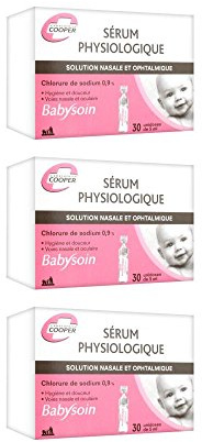 Cooper Babysoin Sérum Physiologique Lot de 3 x 30 Unidoses