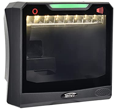LENVII E688 Escáner de código de Barras Lector de código de Barras 1D / 2D / QR, escáner de código de Barras omnidireccional automático, escáner de código de Barras de Escritorio para Windows/Mac