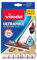 Vileda Ultramax Power Wischer Nachfüllpack, Mikrofaser, Blanc/Rouge Nachfüllpackung für Flachbesen, weiß/rot, 2 Stück (1er Pack)