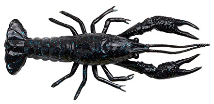 Savage Gear Krebsimitate 4D Craw 7,5cm 5,5g - 6 Creature Baits, Farbe:Black & Blue