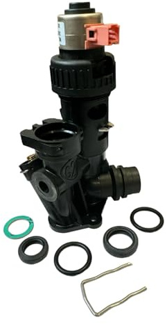 Vaillant Pro 24/28 / Plus 824/831/837 Compatible Black Plastic Diverter Valve 0020020015 - Hanicks