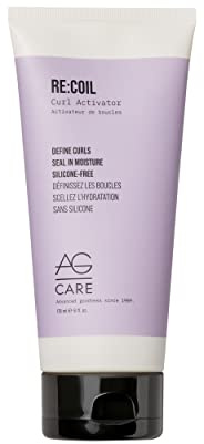 AG Care Re:Coil Curl Activator Curl Cream with Keratin Amino Acids - Ultra-Nourishing Curly Hair Cream for Defined, Healthy Curls, 6 Fl Oz