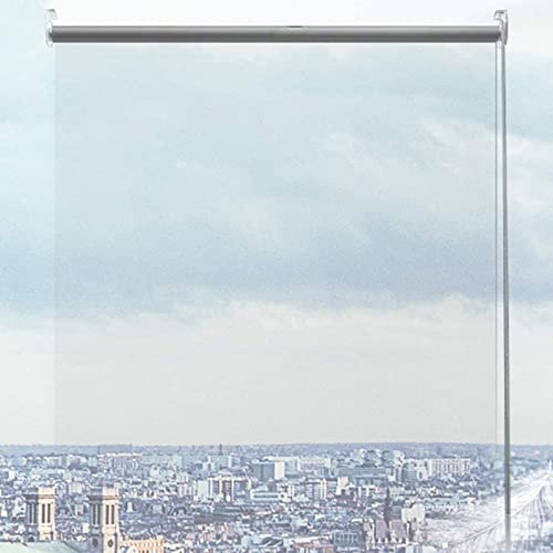 Tende a Rullo Trasparente,Tende Rullo Impermeabile Plastica in PVC,Tapparella Avvolgibile Trasparenti per Giardino Esterno,Isolamento Termico Antipolvere,Tenda Antipioggia (W130xH280cm(51x110in))