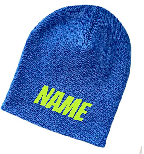 Schnoschi Strickmütze (Beanie Mütze) mit Namen Bestickt für Herren, Damen, Jugendliche und Kinder
