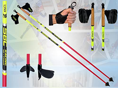 Sportlynx Racing extrem leichte 100% Carbon Langlaufstöcke Skating Stöcke Skistöcke (150)