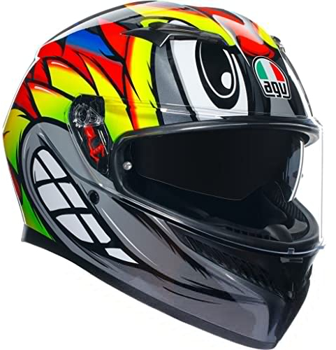 AGV K3 Birdy 2.0 Integralhelm (grau/gelb/rot), M (57)