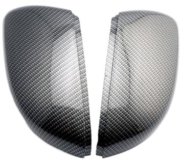 Auto Spiegelkappen Auto-Seiten-Rückspiegel-Abdeckkappe Für VW Für Golf 6 2008 2009 2010 2011 2012 (Farbe : Carbon Pattern)