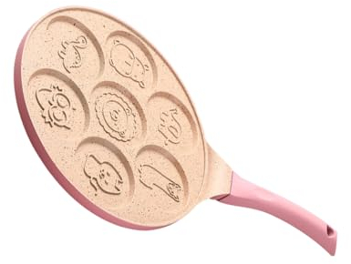 MAGICLULU 7holes Omelette Pan Non-Stick Frying Pan Single Egg Animal Design Pancake Maker