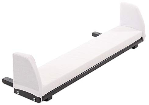 babybay Verlängerungsseite schiefergrau lackiert inkl. Matratzenergänzung weiß passend für Modell Maxi, Boxspring und Comfort Plus