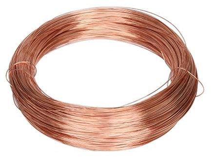 Kupferdraht, 12 Gauge/ø2mm 32.8ft/10m Reiner weicher Kupferdraht für Schmuckherstellung, Kabel, Basteldraht,Schmuckdraht, Reiner Kupferdraht, Coil Kupferdraht Wickeldraht, Cu 99 Diy Draht