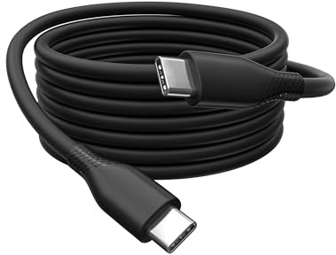 DIGITUS Cable de conexión USB 2.0-0,5 m - USB-C a Tipo-C - Funda de silicona flexible con protección contra dobleces - Hasta 480 Mbit/s - Plug & Play - Blanco