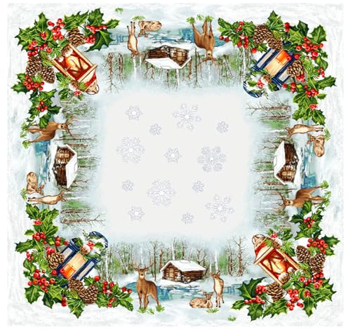 IL MAGGIOLINO | Centrotavola Ciniglia 100x100 cm, Tessuto Cinigliato Orlato, Made in Italy