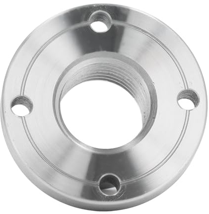 2 Inch Alloy Steel Wood Lathe Faceplate for 1 Inch x 8 TPI Spindle, Wood Turning Accessory Tool, Lathe Faceplate for Woodworking Projects, DIY Turning Tool, Spindle Mount Faceplate