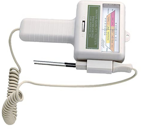 Happyyami Comprobador De Calidad Del Agua Para Piscina Medidor De Cloro y Ph Digital Herramienta De Prueba De Agua Sin Batería Para Analizador Piscina