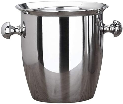 Seau à glace Seau à glace Seau à glace martelé avec support, grand seau à glace sur pied en acier inoxydable pour bière, refroidisseur à vin, utilisation extérieure ou intérieure Convient aux bars fa