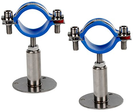 Collier de Serrage Réglable pour Tuyau, Acier Inoxydable, 2 Pièces