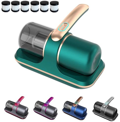 Bed Vacuum Cleaner, Household Strong Mite Removal Instrument, Cordless Handheld Mattress Cleaner, Deep Cleaning, Low Noise (Green)
