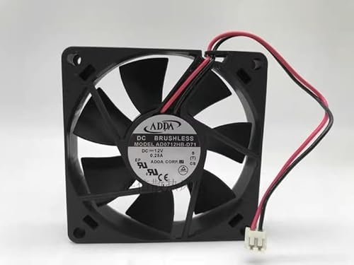 70MM Computer case fan， 7015 AD0712HB-D71 DC12V 0.25A 2-wire cooling fan