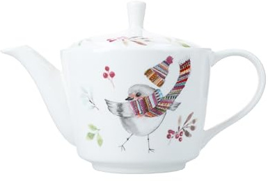 Mikasa Tipperlyhill Robin Théière en porcelaine fine 650 ml Coffret cadeau