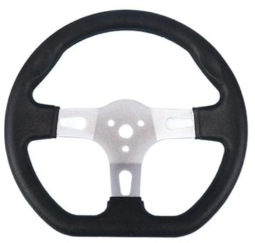 Volante Sportivo Auto, Volante a Calice Volante for go-kart da 270 mm Ricambio Buggy Racing Cart Accessorio