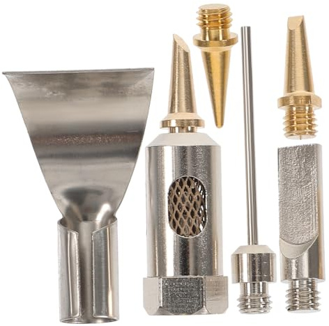 TOBBOMEY Portable Gas Lötspitzen Teiliges Lötspitzen Ersatzset aus Hochwertigem Metall Leicht und Kompakt für Präzises Schweißen und Löten Kompatibel mit Gasbrenner Langlebig und