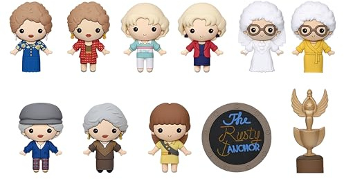 The Golden Girls Series 7 – 5 Collectible Bag Clip – Blind Bag (ONE Random Figure) – TV Show Character Keychain/Backpack Accessory | Official Licensed Merchandise