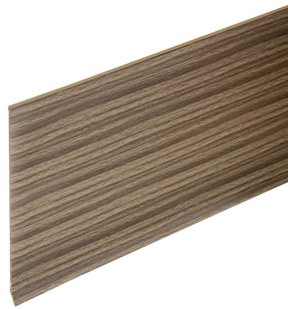 QUARKZMAN 20ft x 6 Sockelleisten Abdeckleiste Selbstklebende Flexible Leisten PVC Wandanschlussleiste Sockelleiste Für Wände Ecke Braun Holzoptik