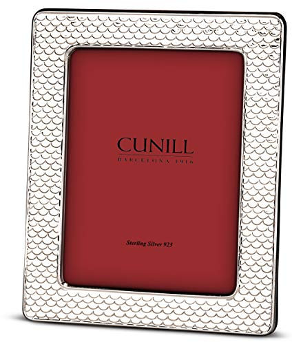Cunill Scalloped Sterling 4x6 Frame Marco Festoneado de Plata de Ley 925 de 4 x 6, Madera, Plateado