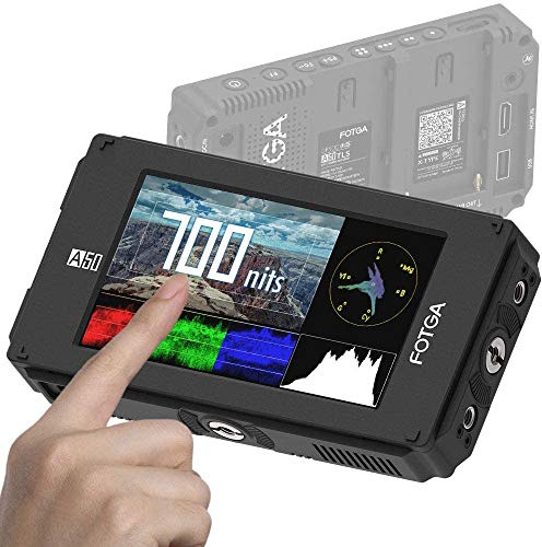 Fotga DP500IIIS A50TL Écran Tactile 3D LUT pour Appareil Photo Reflex numérique 700 nits IPS DCI-P3 Forme d'onde Vector 4K HDMI Sortie Support Double Batterie NP-F