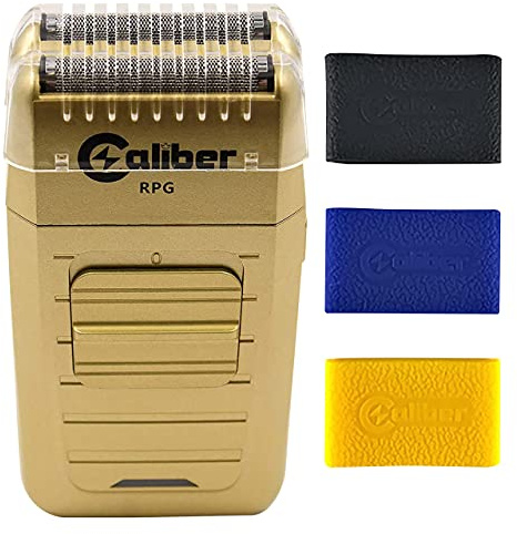 Caliber Pro - RPG Shaver - With Non Slip Clipper Grips - Corded/Cordless Close Cutting Foil Shave - Rechargeable Lithium Ion Battery - With Pop Up Hair & Beard Trimmer - Electric Razor for Men