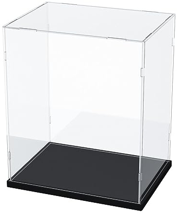 Nynelly Transparente Acrylvitrine für Sammlerstücke, Displayboxen aus Acryl für Lego 75954/10243, Assemble Arbeitsplatte Box Staubdichte Vitrine für Action Pop Figuren