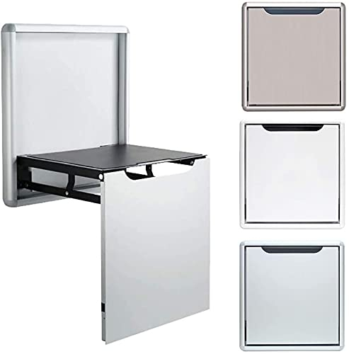 BDXZJ An Der Wand Montierter Unsichtbarer Klappstuhl, Hocker Schuh Unsichtbarer, Hocker Aus Massivem Holzzur Wandmontage für Schlafzimmer, Badezimmer, Eingangshalle, Veranda Champagne Gold