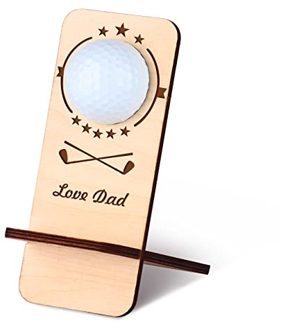 Dinikally Personalisierte Golfball-Halter benutzerdefinierte Golfball Display Geschenk für Papa