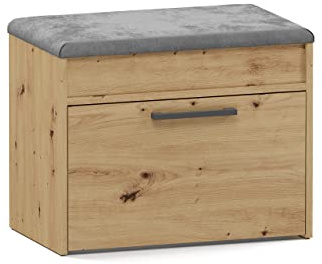 CDF PARMI - Scandinavian style hallway shoe cabinet - 60x35x49 - Bench with storage space