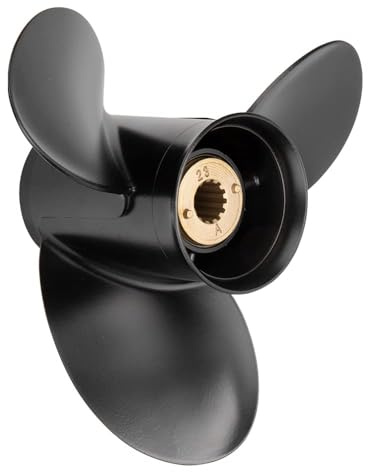 VIF Jason Marine Außenbordpropeller aus Aluminium, 13 Spline-Zähne, passend für Mercury-Motoren 30/35/40/45/50/55/60/70 PS, 7,6–0,6 cm Getriebe rechts