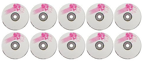 Haofy Writable Disc, CD R Blank Discs PC Material Widely Used Stable Performance Store 175 Songs 52X Practical 700MB for Data (10PCS)