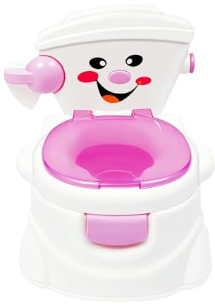 Baby Training Toilette Töpfchen Urinal Trainer Stuhl für Kinder Kindertöpfchen für Kinder, Reise-Töpfchen für drinnen und draußen für Reisen, tragbar (Rosa)