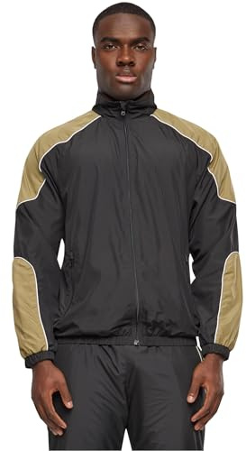 Urban Classics Herren Sportjacke Piped Track Jacket, Trainingsjacke für Männer, Regular Fit, Größen S-5XL