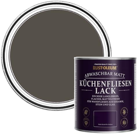 Rust-Oleum Brown water resistant Kitchen Tile Paint in Matt Finish - Fallow 750ml