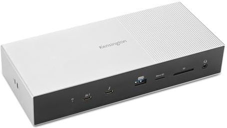 Kensington SD5000T5 Thunderbolt 5 Docking Station – Dual Display for MacBooks M4 Base, M1/M2/M3/M4 Pro, and Max; Triple Display for M4 Max & Windows TB5, TB4 Compatible, 140W Power Delivery (K35201NA)