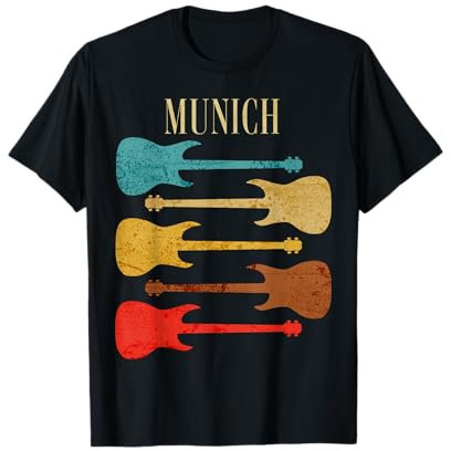 München Konzert Rockmusik Festival Gitarren Deutschland T-Shirt