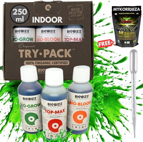 Biobizz Trypack Indoor Organique Plantes Vertes Intérieur Floraison Engrais Plantes Fleuries