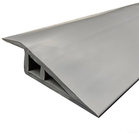 Floor Edge Strip, PVC Floor Transition Strip, Floor Transition Strip, PVC Floor Door Divider Strip, Flooring Threshold Strip For Tile, Wood, Laminate(Gray)