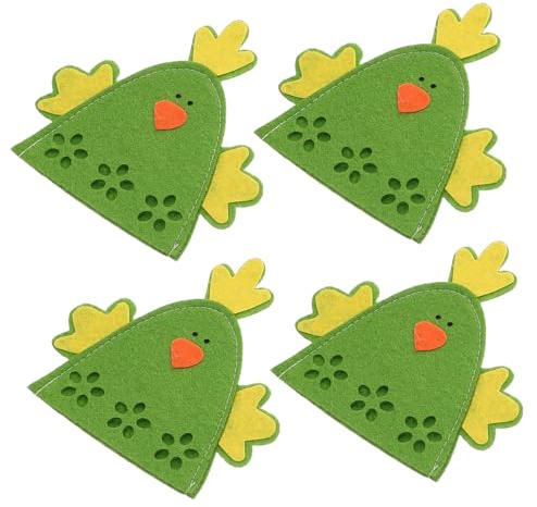 LIFKOME 4pezzi Copriuova Forma Sacchetti per Conservare Uova Portauova Decorativo Contenitore per Uova Copriuova Decorativo in Stoffa