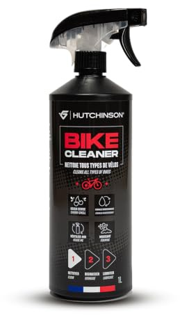 Hutchinson – BIKE CLEANER – Biologisch abbaubarer Hochleistungsreiniger für Fahrräder (1 l) – Hinterlässt keine Spuren – Schaumbildende Formel