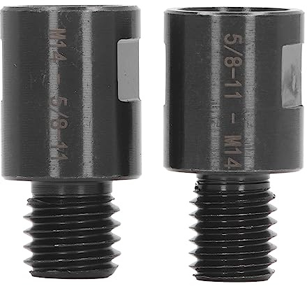 2PCS Angle Grinder Adapter, 5/8-11 to M14 & M14 to 5/8-11 Angle Grinder Attachment Converter Interface Connector Adapter for Polisher Drill Bit Connecting Tool